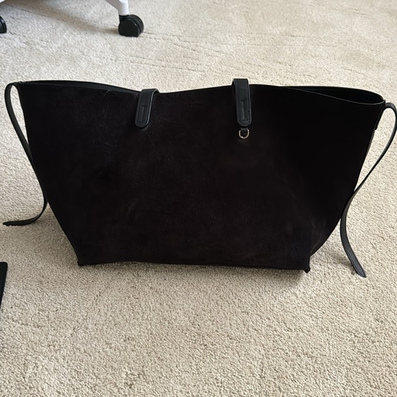 Celine black leather and suede reversible tote - Picture 5 of 16